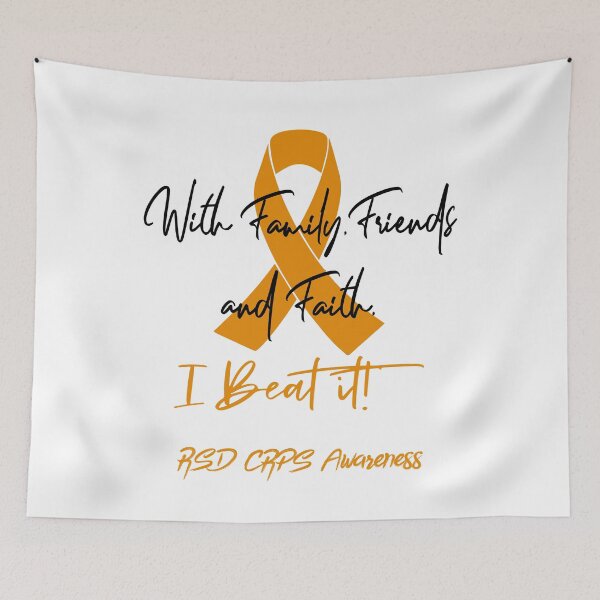 Item preview, RSD CRPS Warrior - With Family, Friends, and Faith - I BEAT IT! designed and sold by Robbsyn.