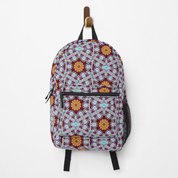 Item preview, Violet Flower Geometric Pattern designed and sold by MediaArtbyMara.