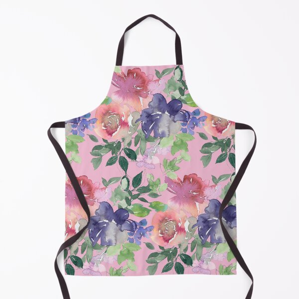Item preview, Red And Periwinkle Blue Floral Pattern On Pink designed and sold by DEC02.