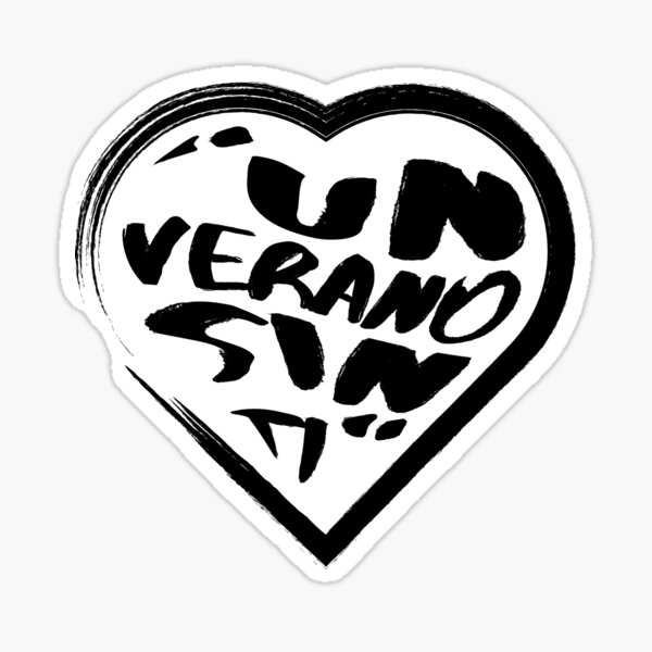 "Un verano sin ti" Sticker for Sale by amalierosales Redbubble