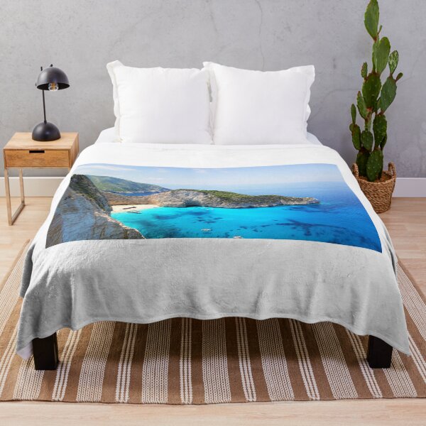 Item preview, Santorini, Greece, Shipwreck Island, Turquoise Blue Sea designed and sold by newburyboutique.