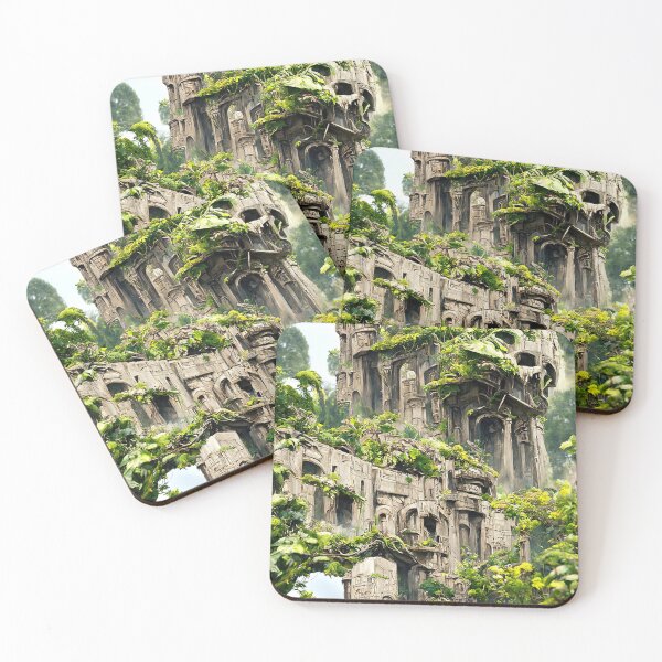 Item preview, Overgrown Ancient Ruins designed and sold by ai-picasso.