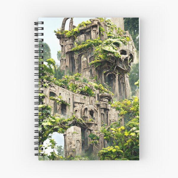 Item preview, Overgrown Ancient Ruins designed and sold by ai-picasso.