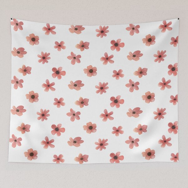 Item preview, Pretty Peach Watercolor Flowers designed and sold by silviaol.