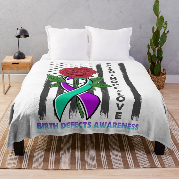 Item preview, Faith Hope Love Birth defects Awareness Amarican Flag designed and sold by Kohend.