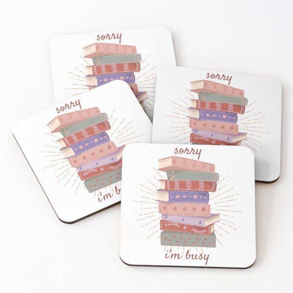 Item preview, Sorry I'm Busy Reading | Pile of TBR Books designed and sold by seraphmars.