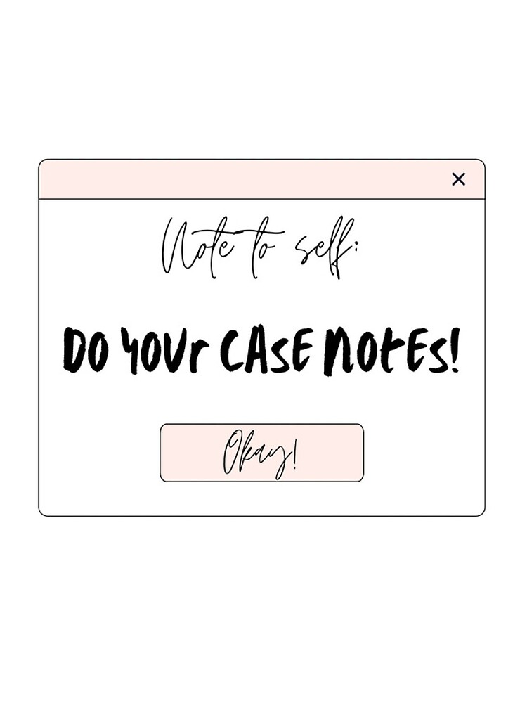 Thumbnail 4 of 4, iPhone Case, Case Notes Reminder designed and sold by SocialWorkGabs.
