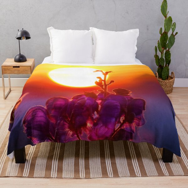 Item preview, FLORA #28 - Bumble Bee Landing on Purple Lavender Flower Backlit by Sunset designed and sold by DEL-Productions.