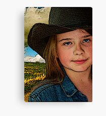 "When I Grow Up I Wanna Cowboy..." Canvas Print