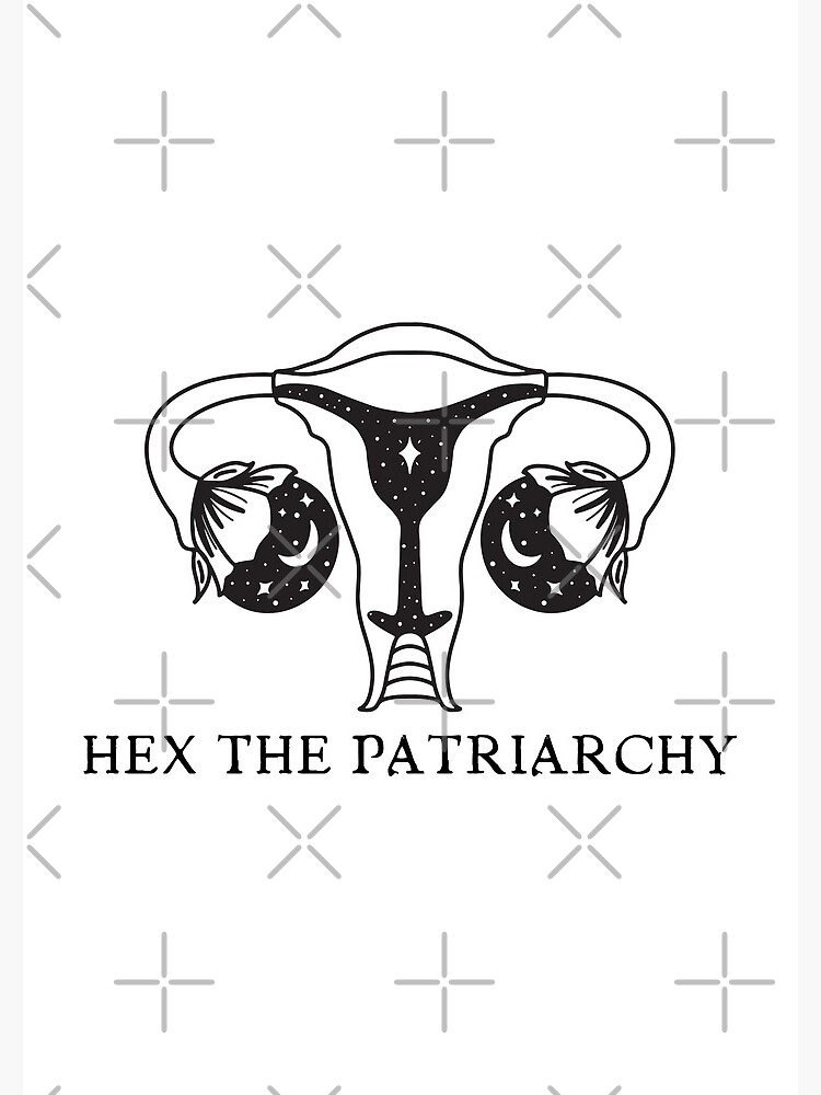 Hex The Patriarchy Celestial Uterus Spiral Notebook For Sale By