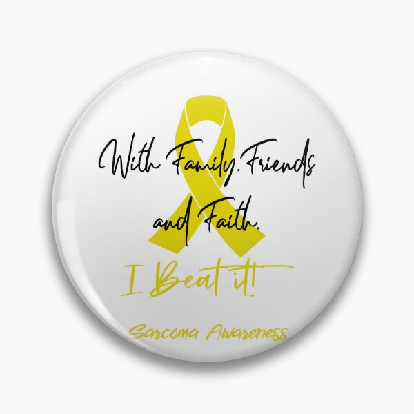 Item preview, Sarcoma Warrior - With Family, Friends, and Faith - I BEAT IT! designed and sold by Robbsyn.
