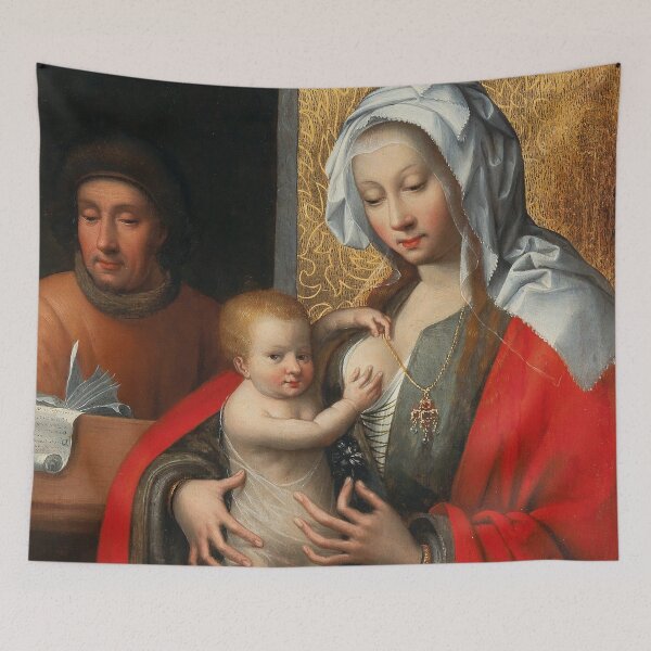 Item preview, The Holy Family | Early Netherlandish Art | 1500 Renaissance Gospel Biblical Art designed and sold by CJET.