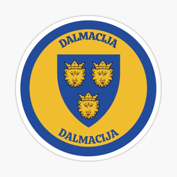 Croatian Region of Dalmatia Sticker