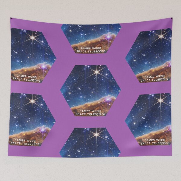 Item preview, James Webb Space Telescope Cosmic Cliffs Hexagon designed and sold by toadsforall.