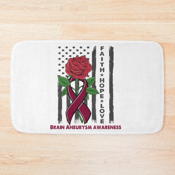 Item preview, Faith Hope Love Brain Aneurysm Awareness Amarican Flag designed and sold by Kohend.