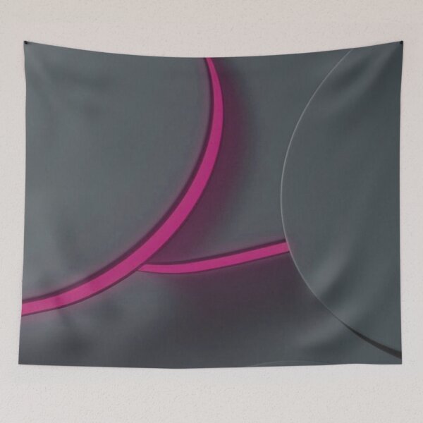 Item preview, Abstract Digital Art Pink Grey designed and sold by Tshirtstory.