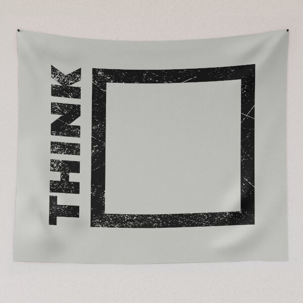 Item preview, Think Outside the Box Brain Teaser Puzzle Graphic (BLACK) designed and sold by CRHPOD20.