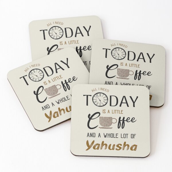 Item preview, All I Need is a Little Coffee and Whole Lot of Yahusha (Yeshua) - Christian designed and sold by Narrow-Path.