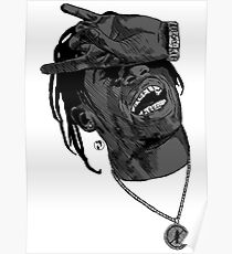 La Flame gray Poster