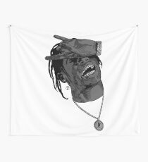 La Flame gray Wall Tapestry
