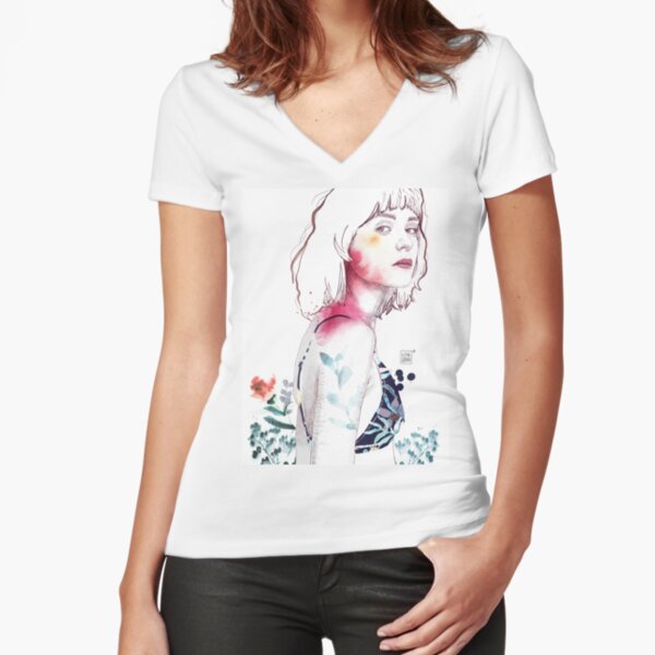 SENSE Fitted V-Neck T-Shirt