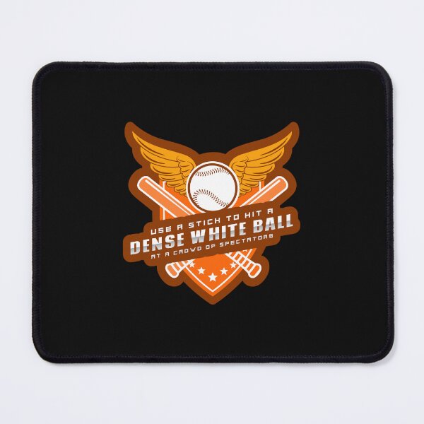 Item preview, Hit The Dense White Ball Sportsball Baseball Funny Literal Emblem designed and sold by IronicBGear.