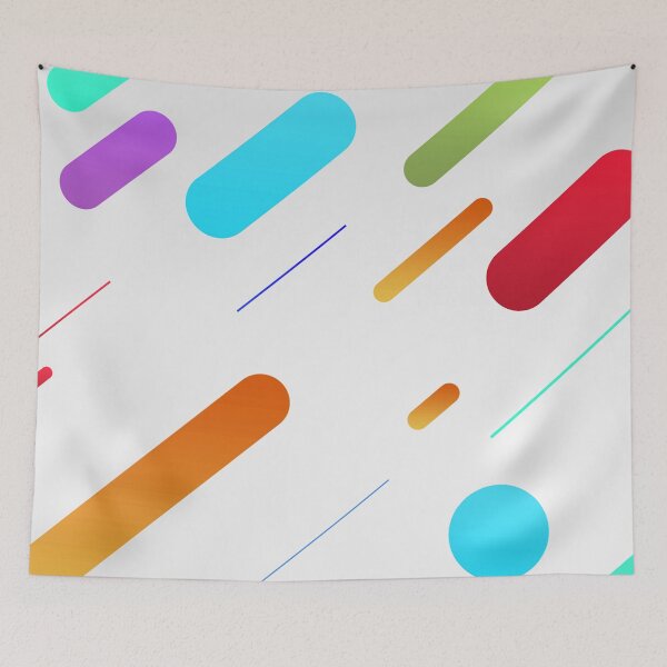 Item preview, Abstract Art Colourful strips  designed and sold by Tshirtstory.