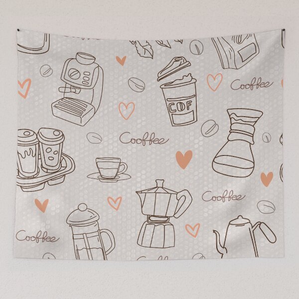 Item preview, Coffee Love Seamless Pattern For A Coffee Obsessed Coffee Drinker/Coffee Addict designed and sold by haRexia.
