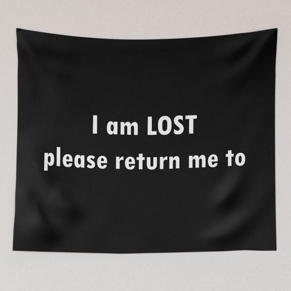 Item preview, i am lost please return me to designed and sold by sbrstore.