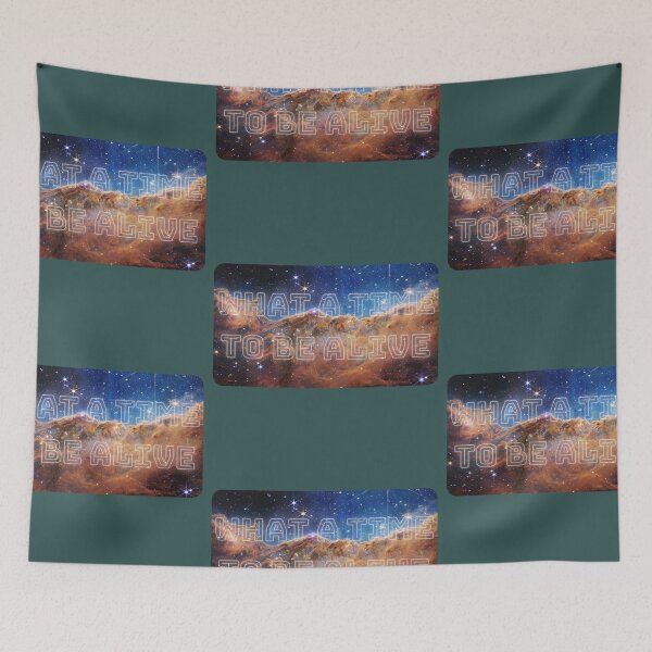 Item preview, James Webb Space Telescope Cosmic Cliffs // What a Time to Be Alive designed and sold by toadsforall.