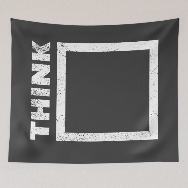 Item preview, Think Outside the Box Brain Teaser Puzzle Graphic (WHITE) designed and sold by CRHPOD20.