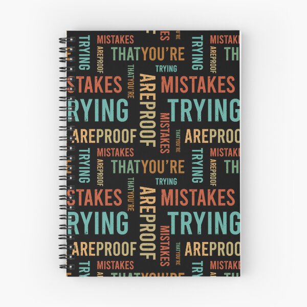 Item preview, Mistakes Are Proof Youre Trying designed and sold by ChicGraphix.