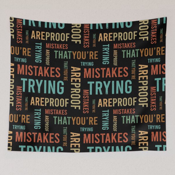 Item preview, Mistakes Are Proof Youre Trying designed and sold by ChicGraphix.