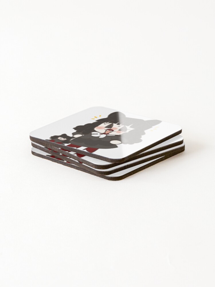 Thumbnail 4 of 5, Coasters (Set of 4), Nadja Sticker designed and sold by InkyTeeth.