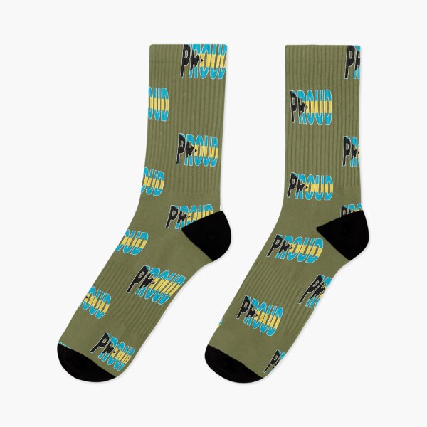 Item preview, The Bahamas Flag Design in The Word Proud - Soca Mode designed and sold by Soca-Mode.