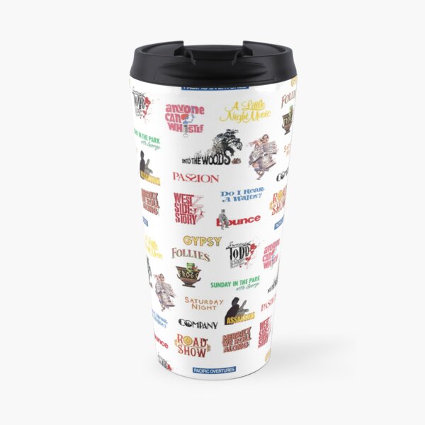 Sondheim Musicals Travel Mug