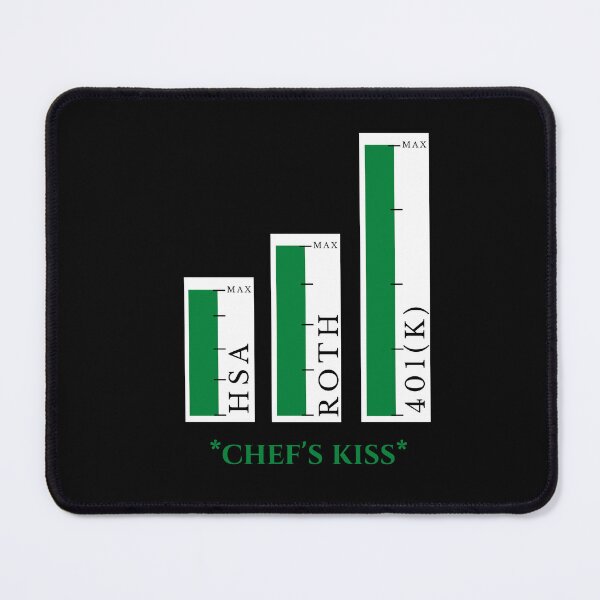 Item preview, Chefs Kiss 401k Financial Independence - Funny designed and sold by WINE-GHOUL.