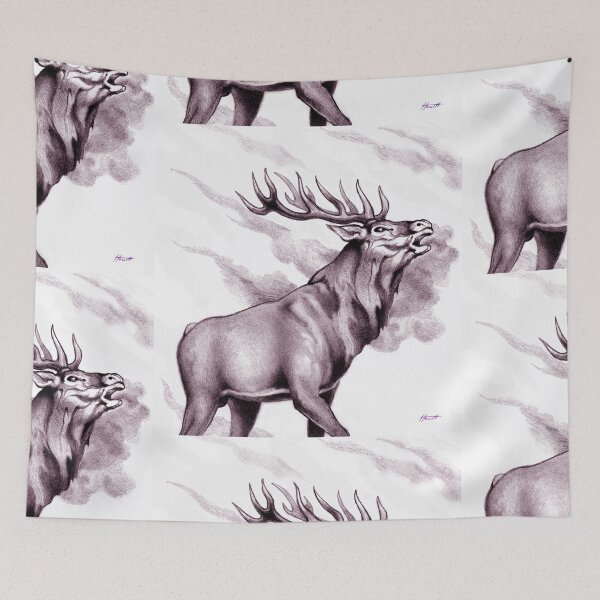 Item preview, Stag Roaring In The Wind designed and sold by Patricia Howitt.
