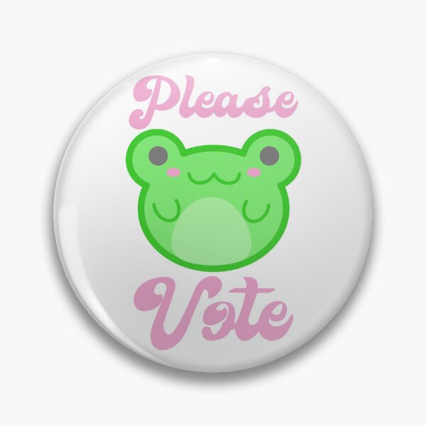 Item preview, Froggy Says Please Vote! designed and sold by ShortcakeSketch.