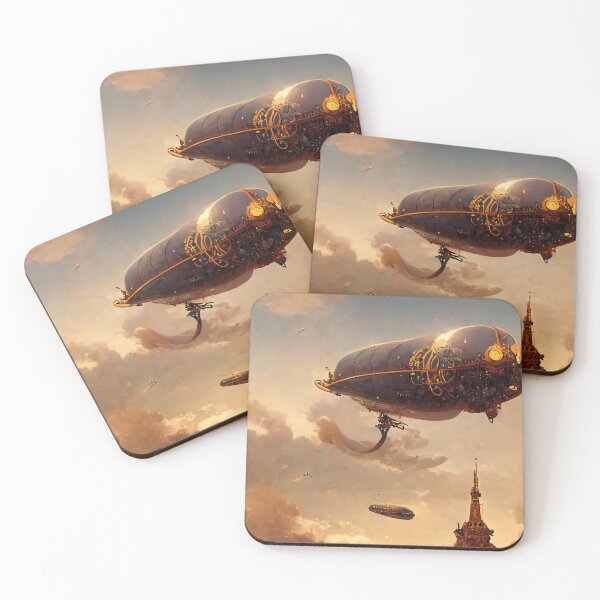 Item preview, Steampunk Airship designed and sold by FantasyAI.