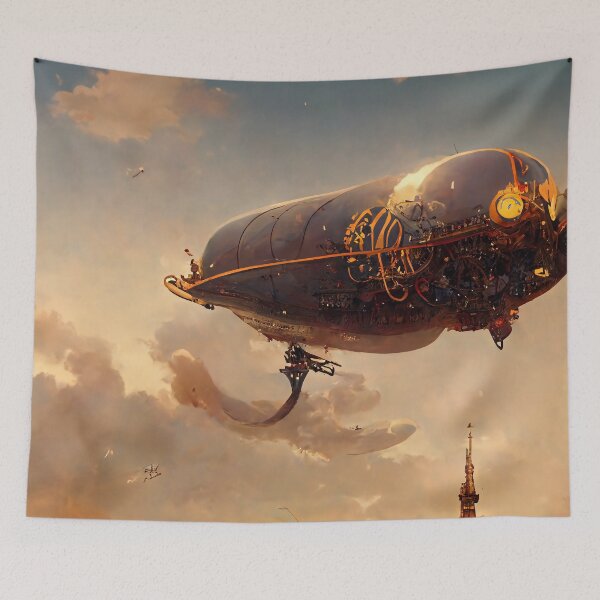 Item preview, Steampunk Airship designed and sold by FantasyAI.