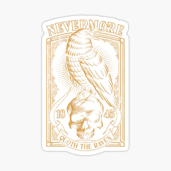Item preview, Edgar Allan Poe Nevermore T-ShirtEdgar Allan Poe Nevermore Quoth The Raven Midnight Dreary designed and sold by JinxHarvert.
