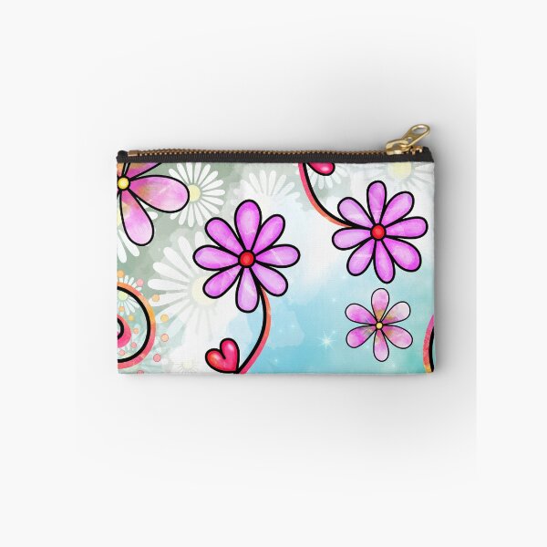 Item preview, Garden of Whimsy 2 - Purple Daisies & Hearts designed and sold by the-Nerdlings.