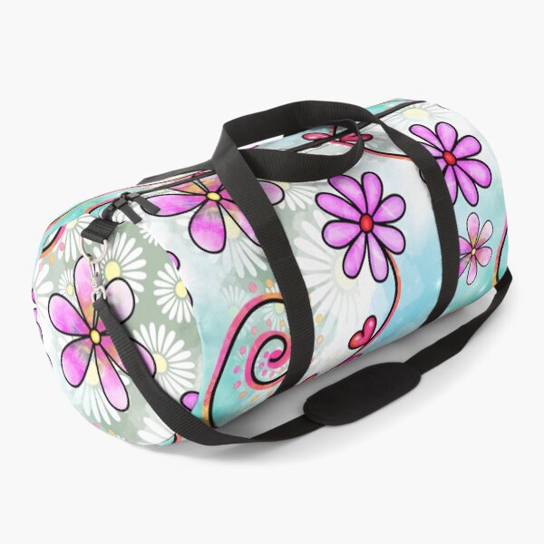 Item preview, Garden of Whimsy 2 - Purple Daisies & Hearts designed and sold by the-Nerdlings.