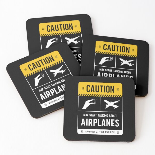 Item preview, Caution May Start Talking About Airplanes designed and sold by Uppercase Tees.