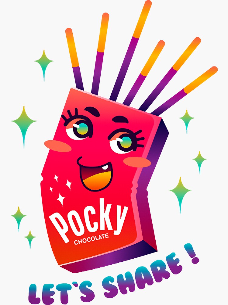 "Pocky Day " Sticker for Sale by Stephanie25632 Redbubble