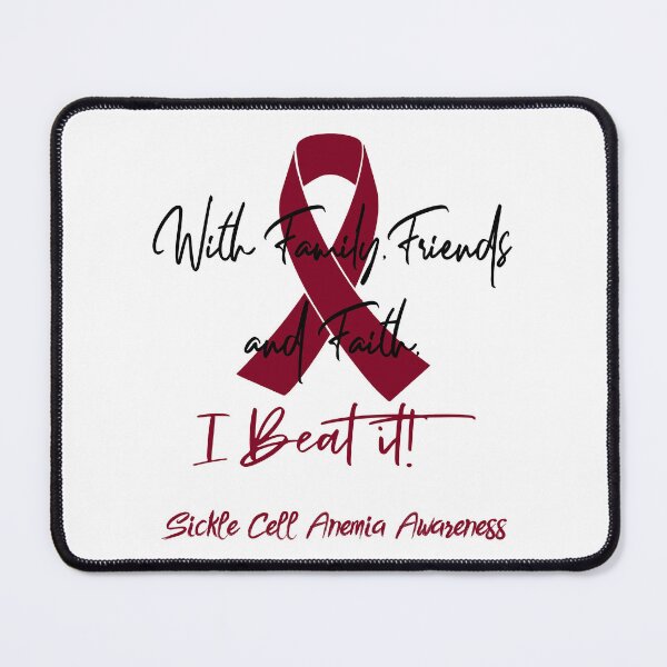 Item preview, Sickle Cell Anemia Warrior - With Family, Friends, and Faith - I BEAT IT! designed and sold by Robbsyn.