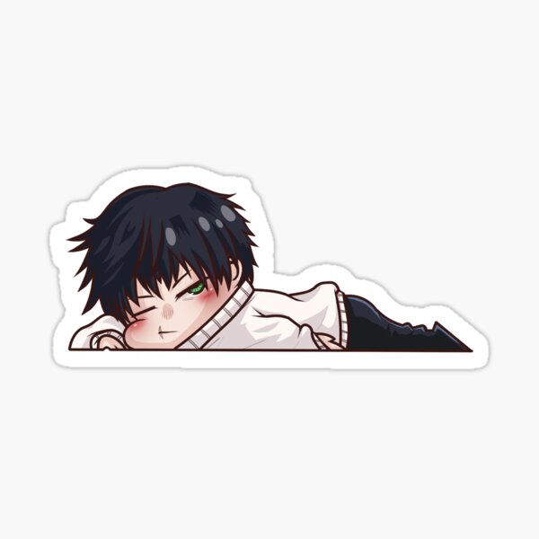 Toji Fushiguro Chibi Lazy Sticker Jujutsu Kaisen Sticker For Sale