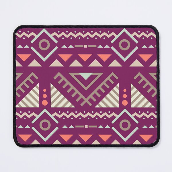 Item preview, Geometric Triangles Compilation in Rose Gold and Purple - Multicolor Boho Motif designed and sold by Yeldiz.