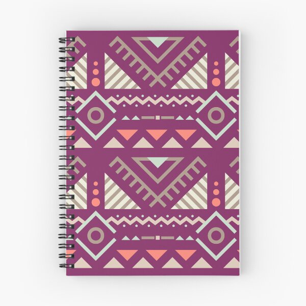 Item preview, Geometric Triangles Compilation in Rose Gold and Purple - Multicolor Boho Motif designed and sold by Yeldiz.